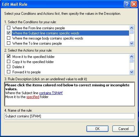 New Mail Rule